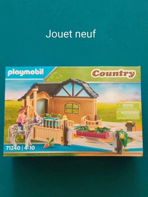 PLAYMOBIL 71240 EXTENSION Box avec Cheval - Country NEUF EUR 19,90 ...
