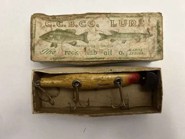 THE CREEK CHUB Bait Co. Lure CCBCO Wood Old Vintage Rare Original