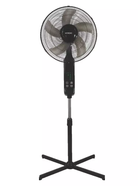 Nordic 40cm Pedestal Fan w/ Touch & Remote Control Tilt Adjustable Oscillating