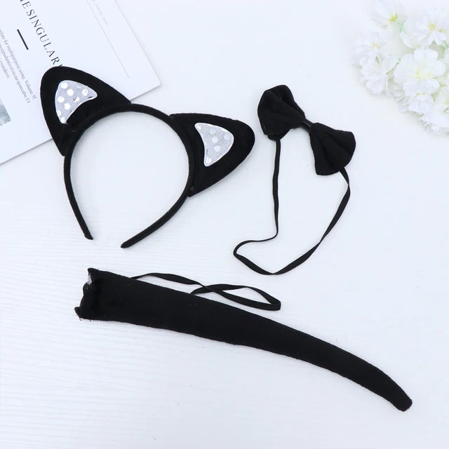 3 pz fasce fronte gatto costumi gatto per donna coda di gatto vestiti