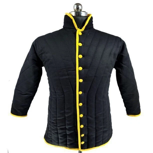 Armatura trapuntata medievale vichinga imbottita Gambeson Costume...