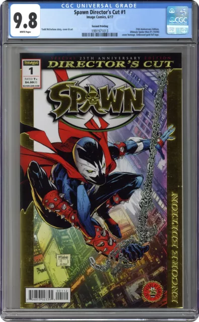 Spawn 25th Anniversary Director's Cut 1D McFarlane Foil Encore CGC 9.8 2017