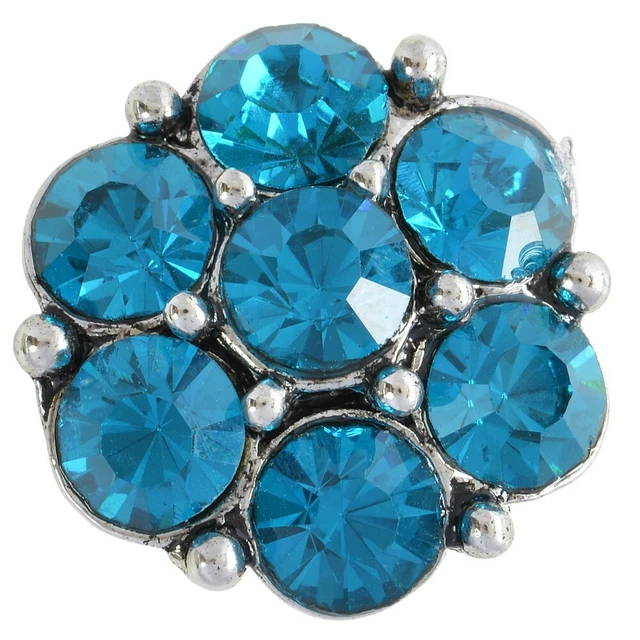 Blue Bliss Exotic Nugz 18MM Snap Button Style Jewelry
