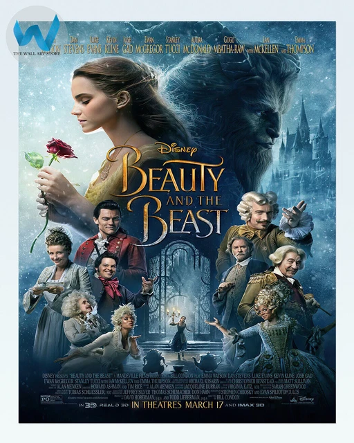 Die Schöne Und Das Biest ähnliche Filme DIE SCHÖNE UND das Biest 2017 Poster - Disney Live Action Film Kunst