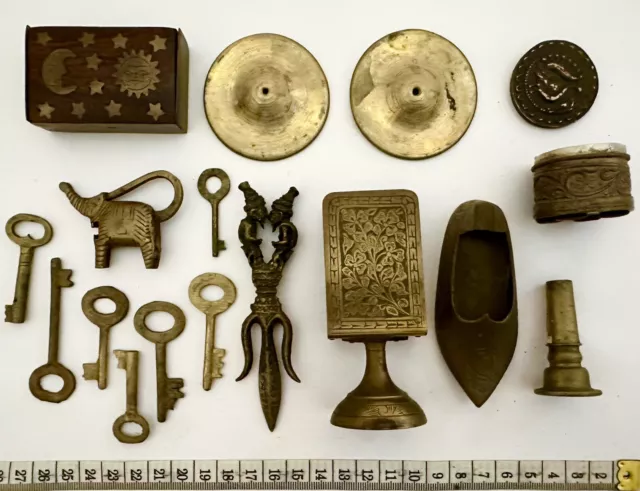 Brass Lot Interesting Items Vintage