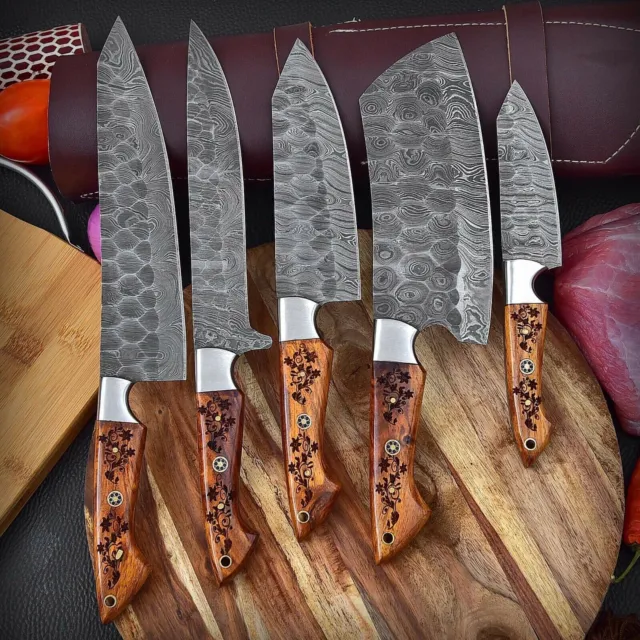 chef knife set with bag chef knife set Damascus chef knife set knives kitchen