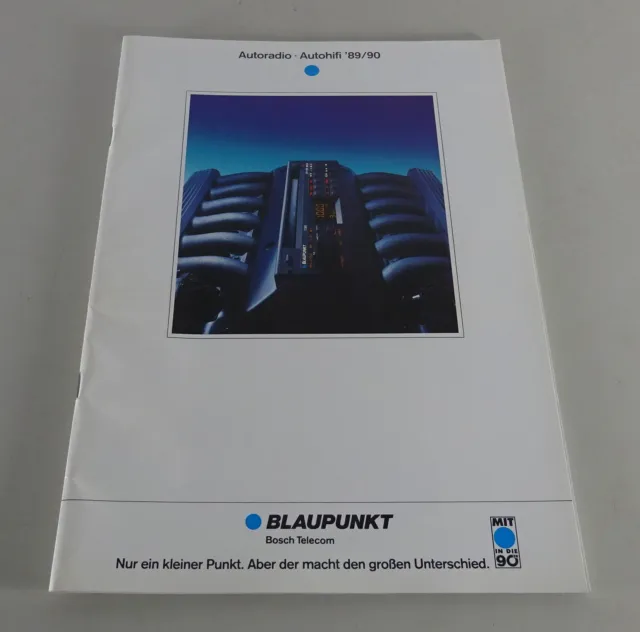 Prospetto/Brochure Autoradio Blaupunkt/Autohifi'89/90 Stand 08/1989