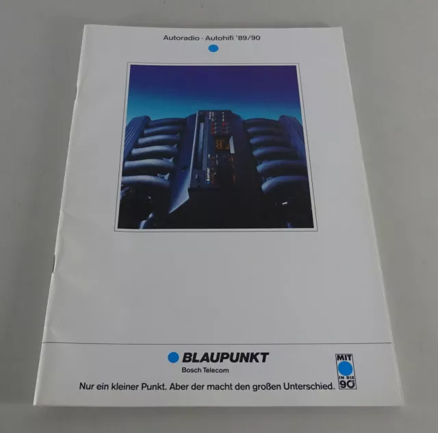 Prospetto/Brochure Autoradio Blaupunkt/Autohifi'89/90 Stand 08/1989