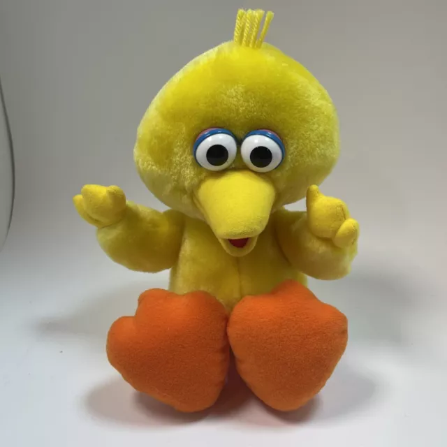 Vintage Sesame Street 1996 TYCO 10” Tickle Me Big Bird Laughing Talking Plush