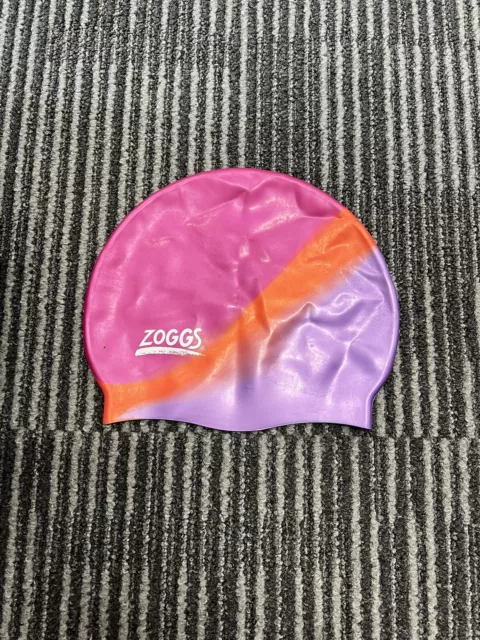 Zoggs Silicone Swim Cap Swimming Hat - Multi-Colour