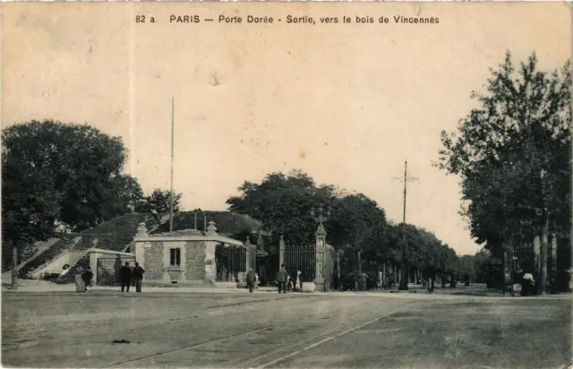 CPA PARIS 12th Porte Dorée. Exit, towards the Bois de Vincennes (509139)