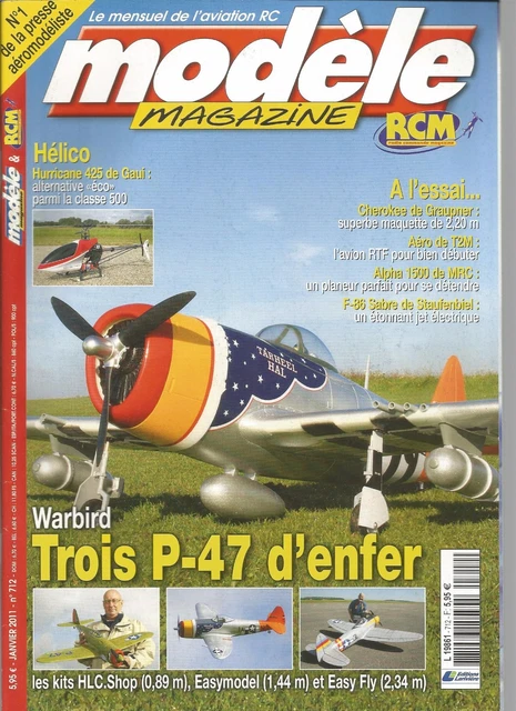 Magazine RCM N°712 Avec Plan Sablier Type 4 / P-47 Cherokee Aero - Occasion