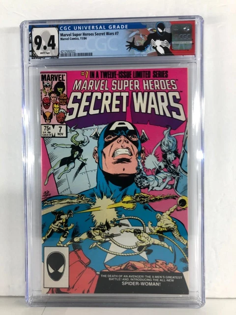 Marvel Super Heroes Secret Wars 7 - Custom Secret Wars Label - CGC Graded 9.4