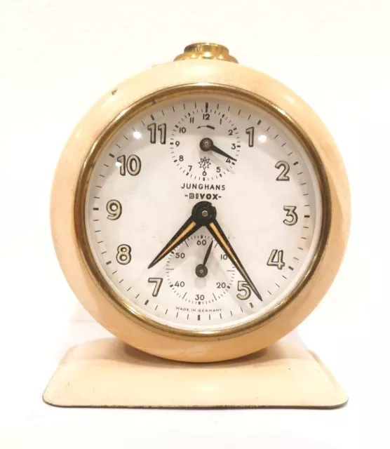 Vecchio Orologio Sveglia Junghans Bivox