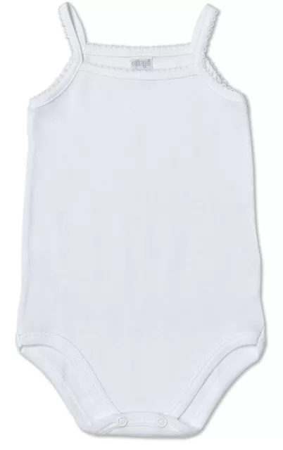 3 Body Neonato Bambino Ellepi Art 3624 Spalla Stretta In Cotone 100% Anallergico