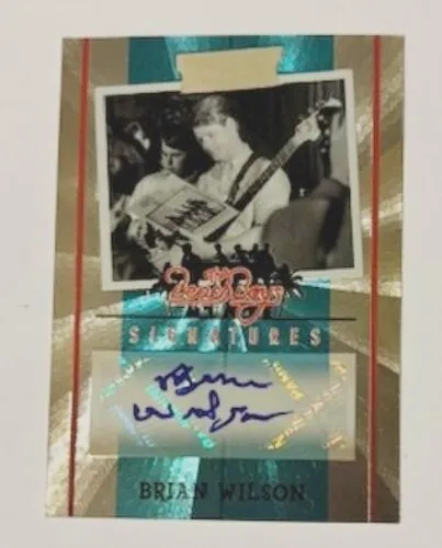 2013 Panini Beach Boys Trading Cards Brian Wilson Autograph Card #21 Num 38/65