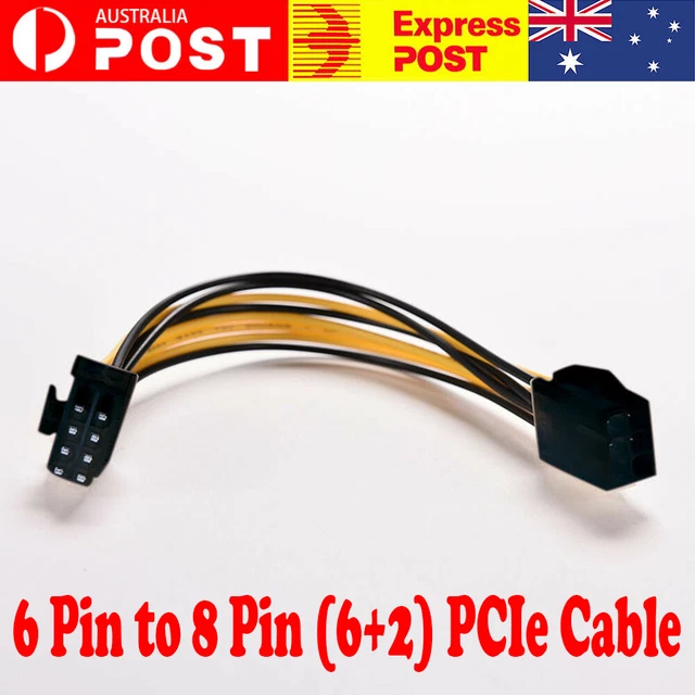 PCI Express Power Converter Cable 6-pin to 8-pin for GPU Video Card PCI-E PCIE