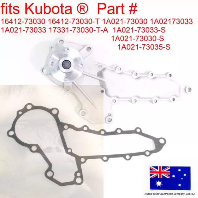 for Kubota Water Pump L3430 L3450 L3540DT L3450F L3450GST L3600DT L3600GST L3940