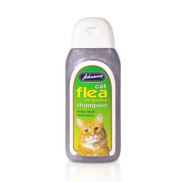 Johnsons Chat Puces Nettoyage Sensible Shampooing 125Ml Gourde pour Chaton 12wk+