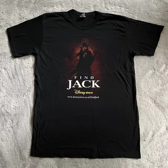 Vintage Disney Store Cast Member T Shirt Jack Pirates Of The Caribbean - Size M