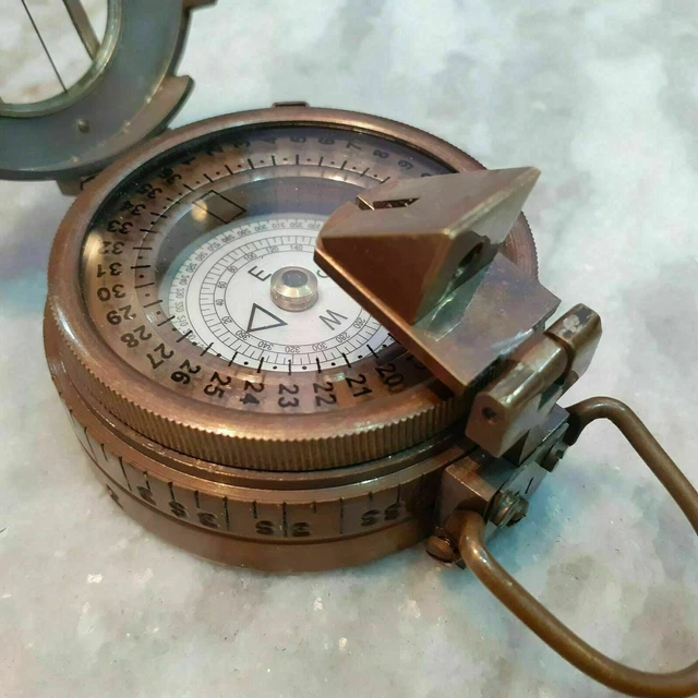 Boussole Randonnée Militaire JZSH - Clinomètre et Visée Métal