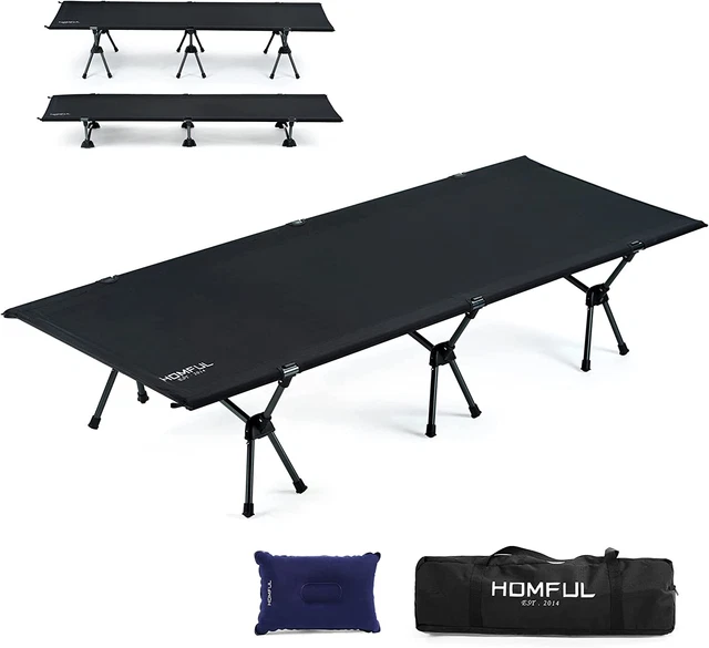CAMPING COT LIGHTWEIGHT Cot 75 Inch Backpacking Cot Aluminum Compact