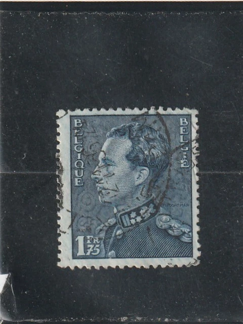 L5585 BELGIQUE timbre Y&T N° 430 de 1936-46 " Leopold III " Oblitéré