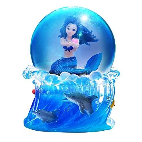 MERMAID SNOW GLOBESSNOW Globe with Musical(You are My Sunshine) LED