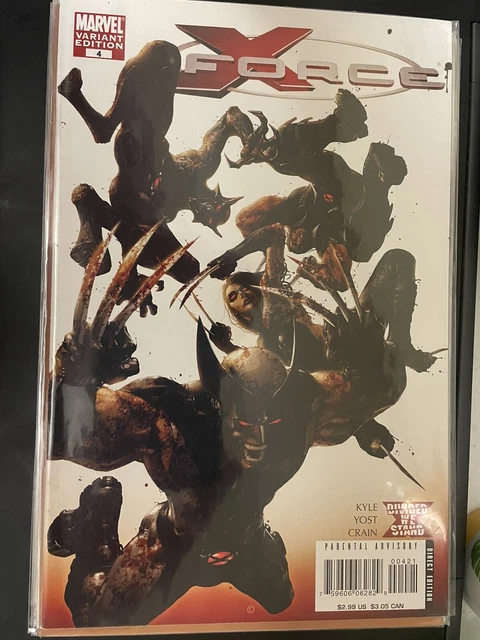 X-Force #4 VF (2008) Bloody Variant Marvel Comics MCU Clayton Crain