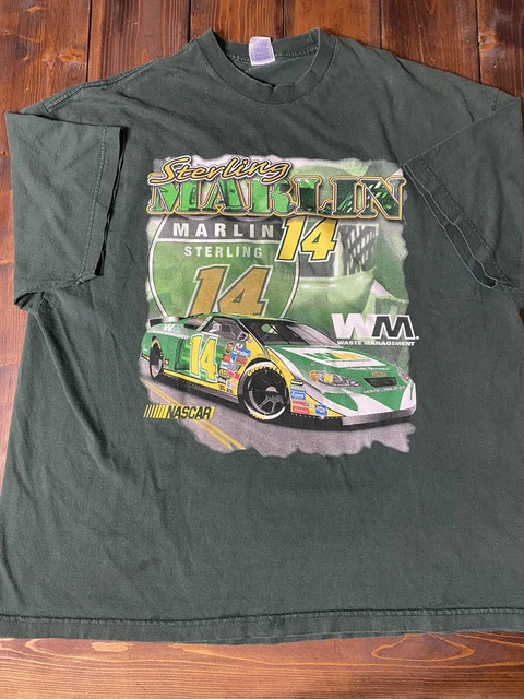 Vintage Nascar Shirt Sterling Marlin Waste Management 3XL Vintage Nascar Shirt Sterling Marlin Waste Management 3XL