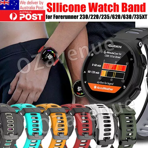 Silicone Smart Watch Band Straps For Garmin Forerunner 735xt