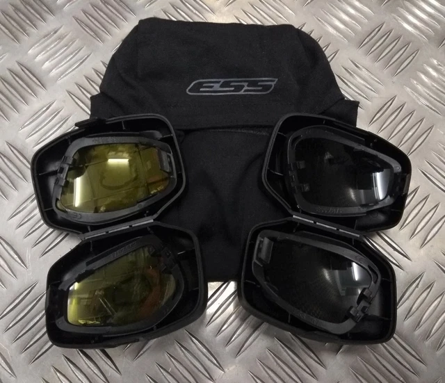 Genuine Army Issue ESS V12 Advancer Replacement Lenses – Tactical Goggle Lenses, Used Good Condition, Assorted Colors