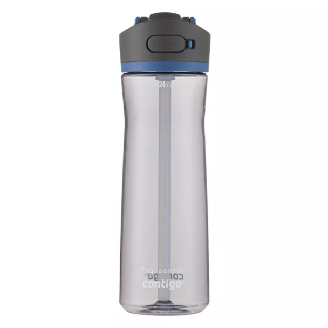 Contigo Ashland 2.0 Autospout 709ml Plastic Water Bottle Container Blue Corn