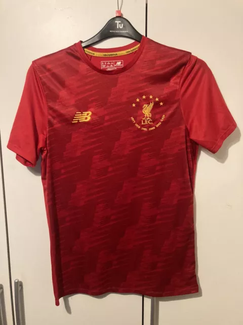 LIVERPOOL NEW BALANCE 6 time champions league winners shirt Black