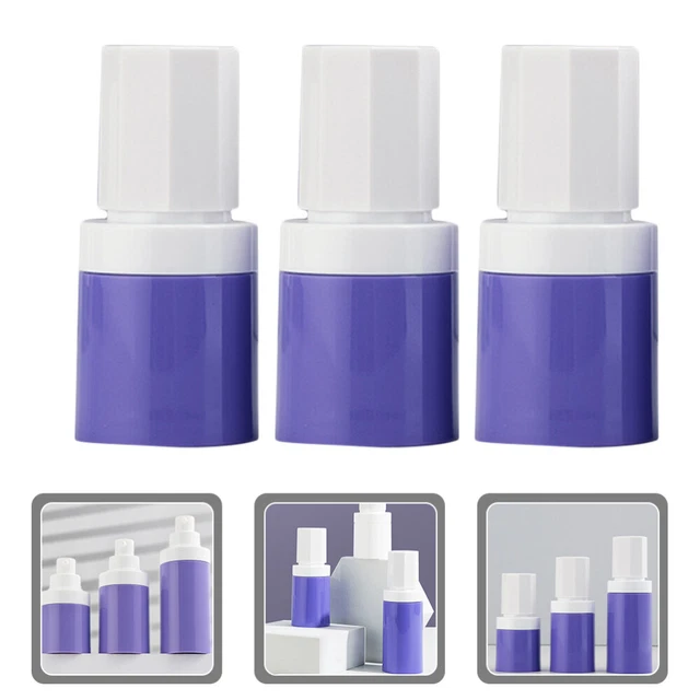 Lurrose 3-teiliges Airless Creme-Glas-Set – Nachfüllbar, Auslaufsicher, Für Reise & Zuhause