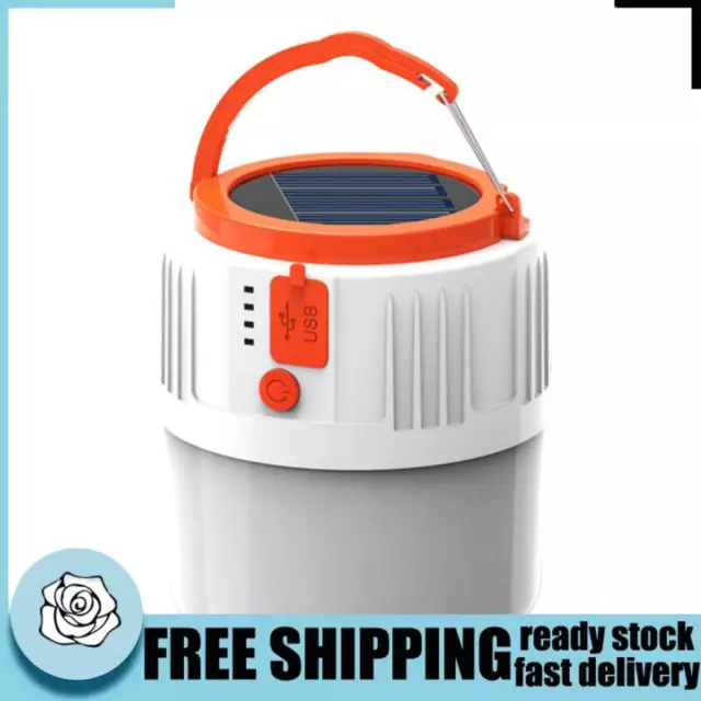 V65 Solar LED Camping Light USB Rechargeable Lantern Outdoor Tent Lamp (C)