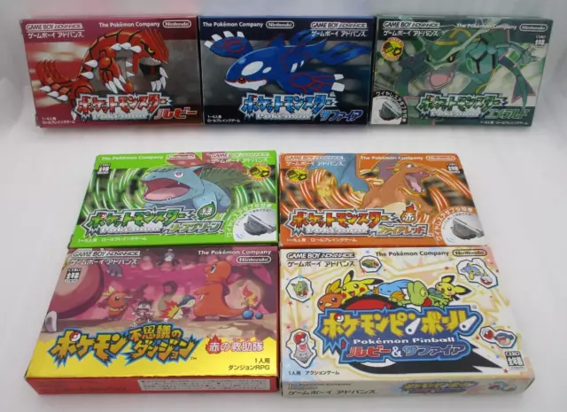 GBA Game Pocket Monster Game Cards Gameboy cartucho compatível com Pokemon  Emerald Ruby Sapphire FireRed LeafGreen versão com GBM/GBA/SP/NDS/NDSL (5  peças) : : Games e Consoles