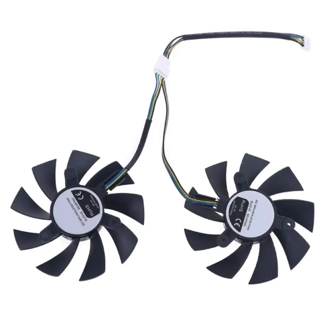 1 Pair 4Pin Cooler Fan for GeForce GTX 1660 RTX 2060 2070 Video Graphics Card