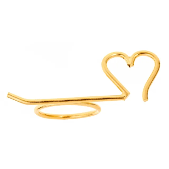 Jules Smith New Lovers Only Knuckle Ring 14K yellow gold plated size 6