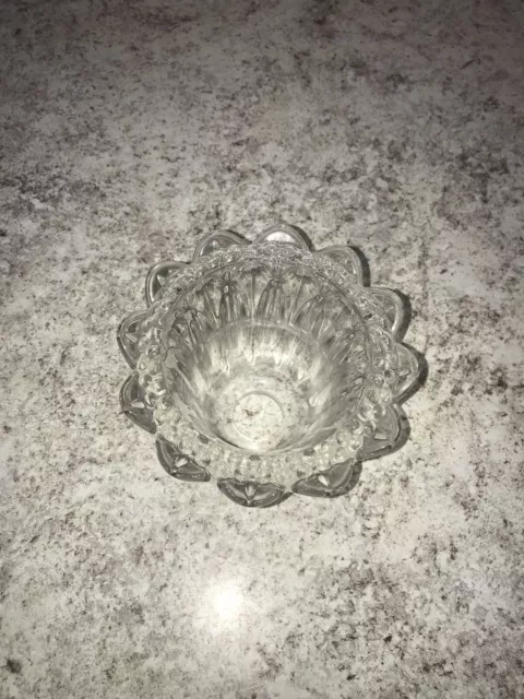 Replacement Clear Glass Sunflower Light Shade Cut Glass Globe 1 1/2” Opening