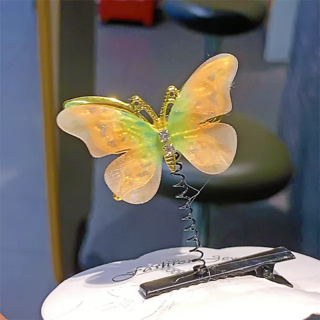 Süße stereoskopische Farbgradient Movable Butterfly Haarnadelzubehör Geschenke