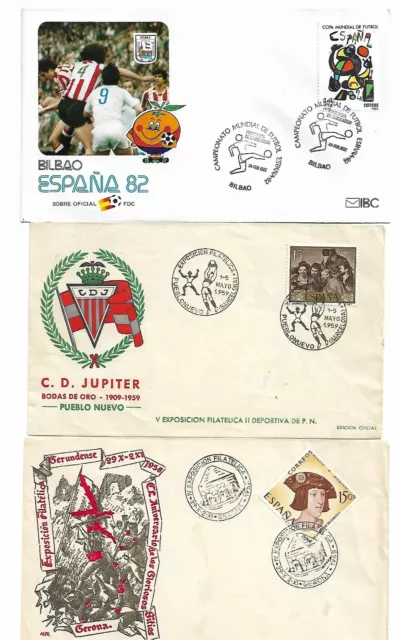 mix lot FDCs Spain first day of circulation world exhibition yarn; 61530