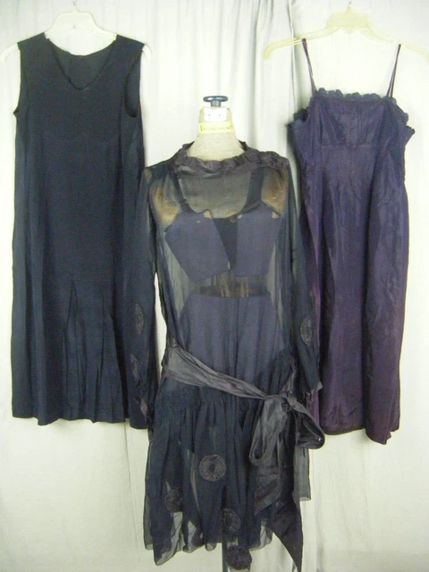 Robe Soirée 100% Soie Charleston Style Gatsby - Taille 38, Noire à Franges, Neuve Sans étiquette