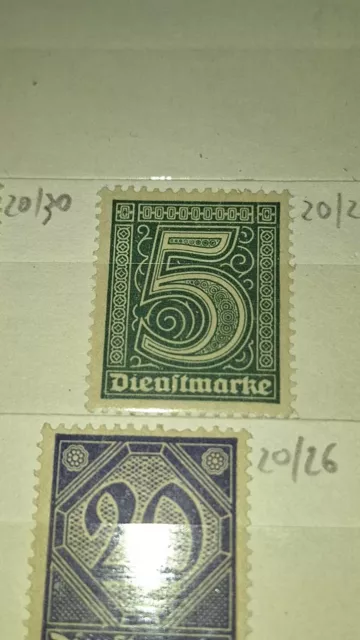 Lotto Francobolli Rari - Germania Deutsches Reich - 1920-1930 3