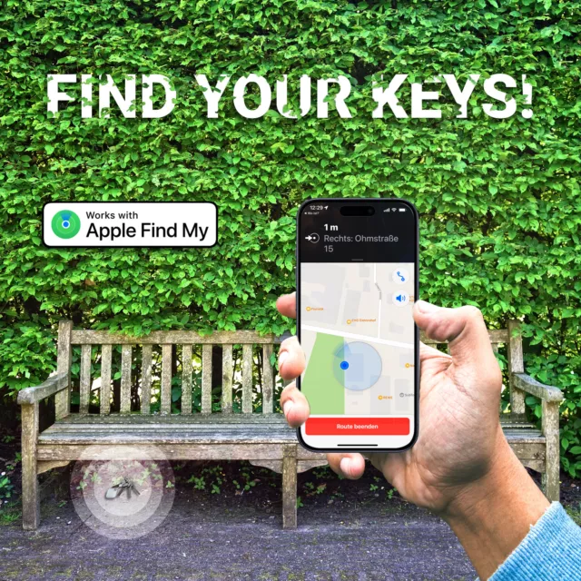Schlüsselfinder Key Finder für iOS | Apple Find My kompatibel | Doppelpack 3