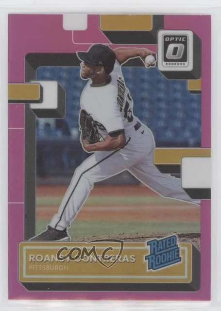 2022 Panini Donruss Optic Rated Pink Prizm Roansy Contreras #74 Rookie RC