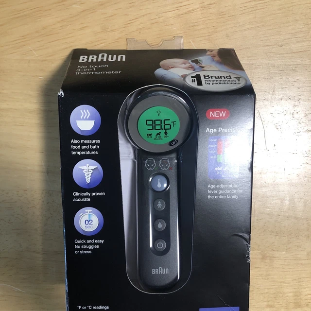 Braun 3 in 1 No Touch Thermometer New in Box BNT400