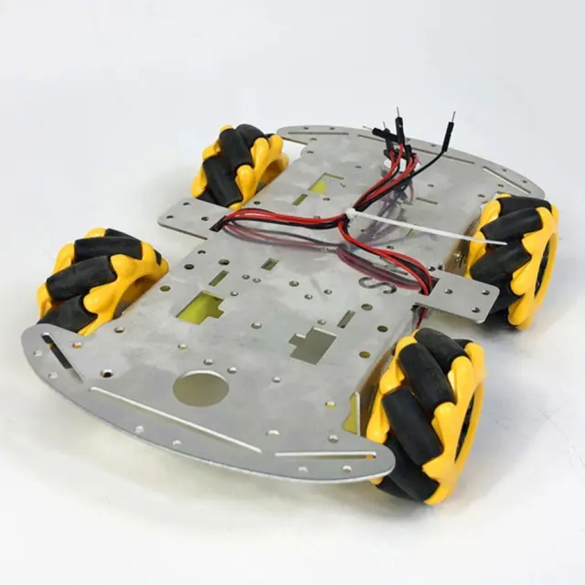 Homyl 4WD Four Wheel Drive Metal Smart Robot Car Chassis TT Motor DIY 3-9V