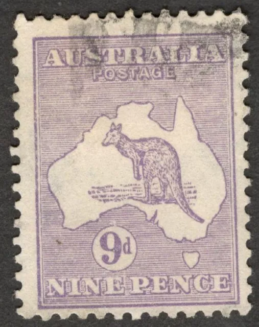 (AOP) Australia Roo 1915 9d violet Die II used. SG 27 £48