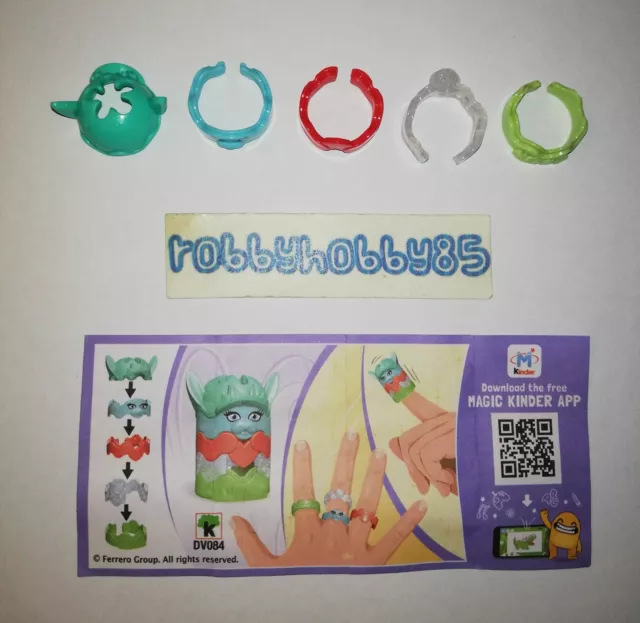 DV084 Troll Vert + Bpz Kinder surprise Italie 2019/2020 Youmitik